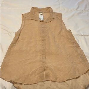 H&M Blouse. Cream color. NEW WITH TAGS!